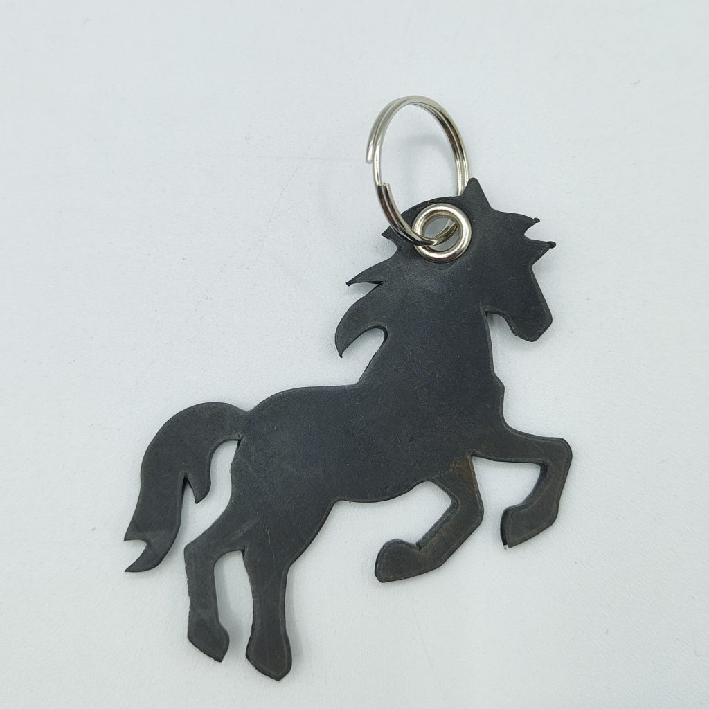 Porte-clés Cheval Avec Fer à Cheval – Cadeau Porte-bonheur Pour Femme – Métal Argenté, élégant – Idée Anniversaire, Amitié